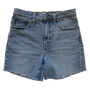 Madewell High Rise Denim Mid length Shorts Size 27